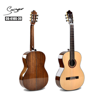 Premium Classical Guitar Walnut At Solid Spruce Buong Sukat 39'