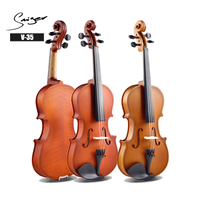 V-35 Solid Top Violin Lahat ng Sukat