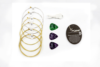 GBA 1152 Pabrika na Presyo ng Custom na Brand Pick Bundle Packaging Acoustic Guitar Brass Strings