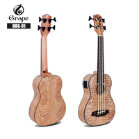 UBS-01 Acoustic Electric Bass Ukulele Magagandang Willow Wood