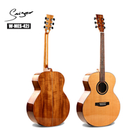 W-MES-42J Solid Cedar Top Acoustic Guitar Koa Wood Likod At Gilid