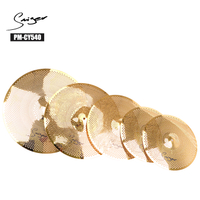 PM-CY540 Cymbal Set Pinakintab na Gold Finish Mababang Volume