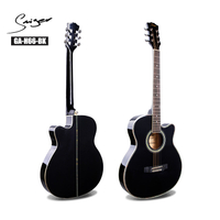 Bagong Black Thin Body Acoustic Guitar