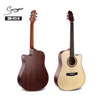 SM-411 Acoustic Guitar Para sa Instrumentong Pangmusika