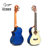 Pinakabagong Sikat na Tenor Ukulele Blue Maple Finger Style Professional Ukelele