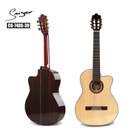 CG-740S-39 Classic cutaway rosewood classical at nylon string guitar