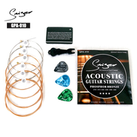 E-commerce OEM Custom Logo Brand Bundle Phosphor Bronze Gauge 010/011/012 Steel Acoustic Guitar Strings