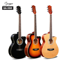 Made in China Spruce Top Color Acoustic Guitar para sa Wholesale