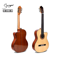 CG-540S-39 Smiger Classc Cutaway Nylon Acoustic Guitar na may Solid na Top